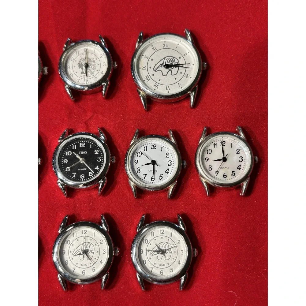 Large Lot (16)  of Native American Style Replacement Watch Faces  New Batteries
